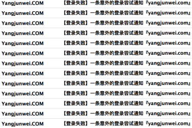 Yangjunwei.com被穷举爆破。。。然并卵